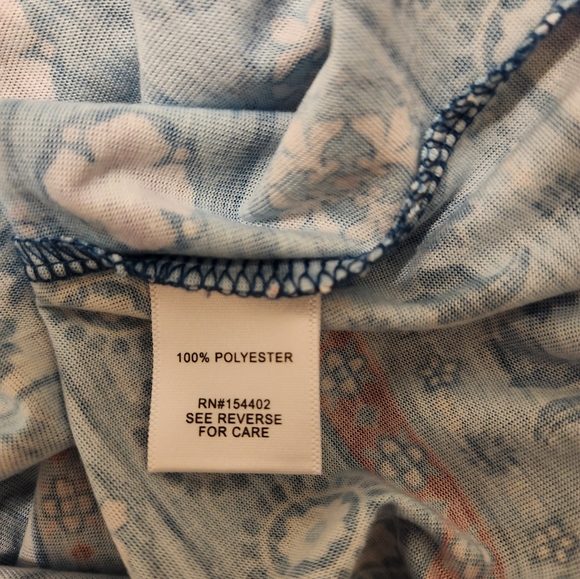 Clover + Pine, NWOT, Large, Zipper Front Short Sleeve Womens Top - Picture 5 of 6